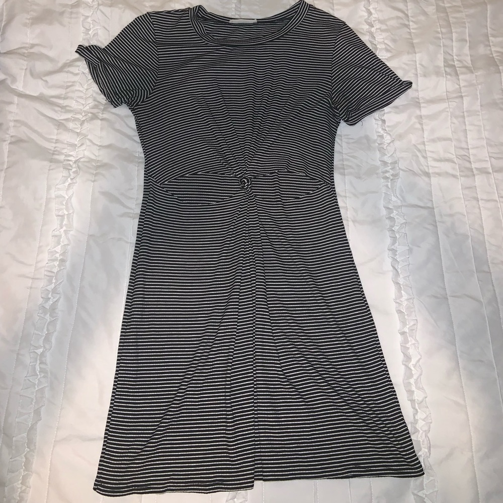 Honey Punch (UO) striped cutout t-shirt dress